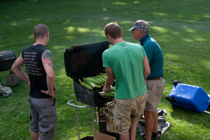 Delicious grilled corn