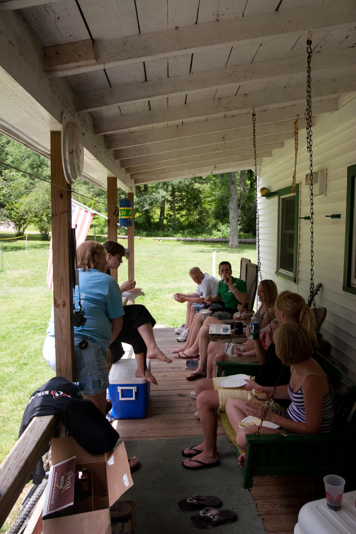 Ah, the inevitable 'hanging out on the porch'