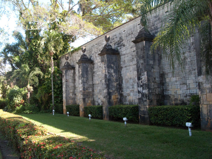 Outside the monastery