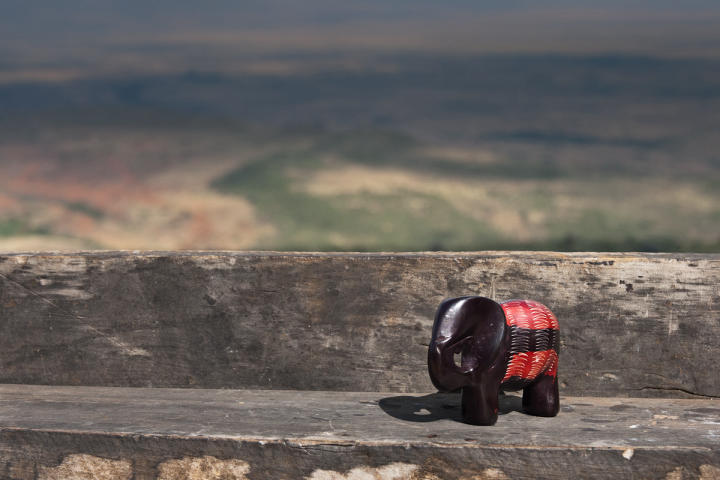 Soapstone Elephant at the Rift Valley overlook
