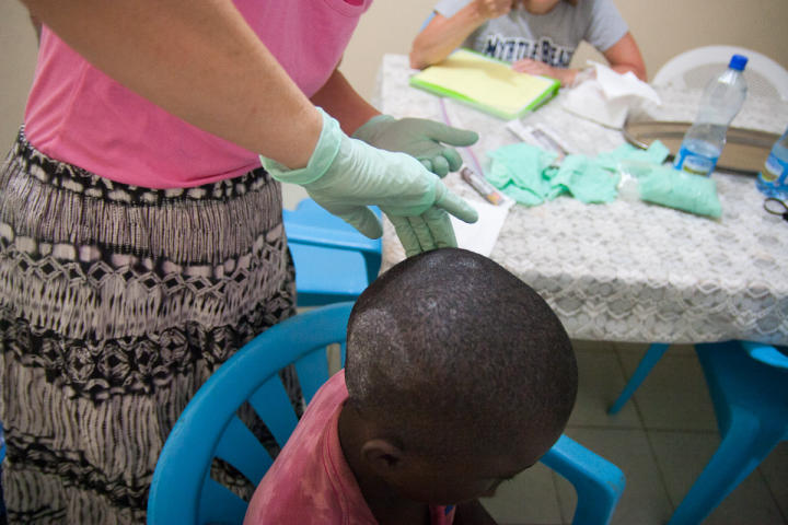Susan treating ringworm