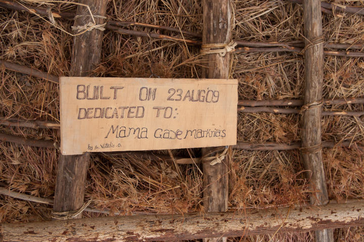 Dedication of the gazebo