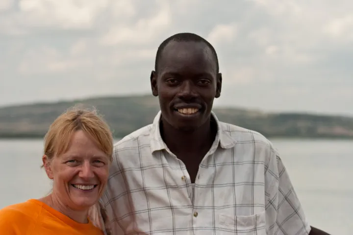 Gaye and Simon at Lake Victoria