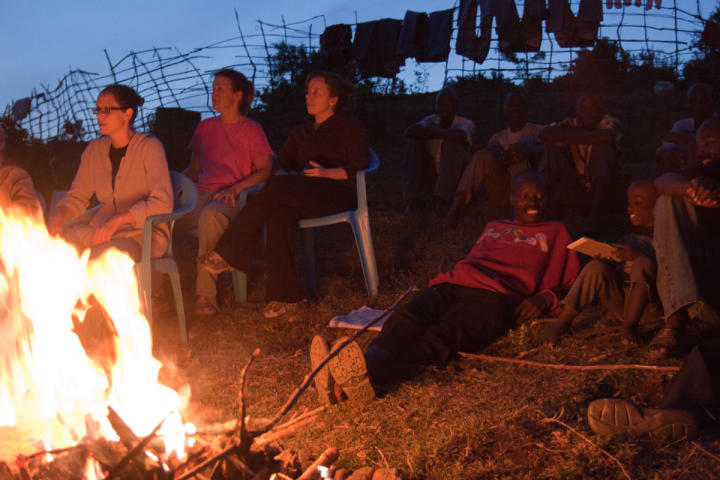 Waiting for the coals