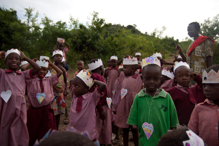 Children with their crowns