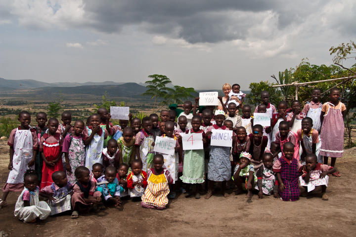 Hope 4 Women provided dresses fashioned from pillow cases