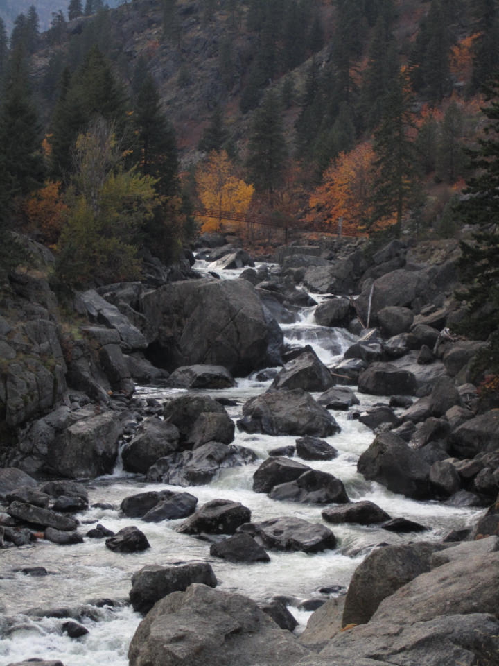 Beautiful river bed