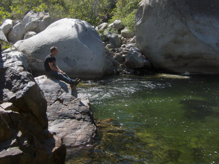 Relaxing by the creek