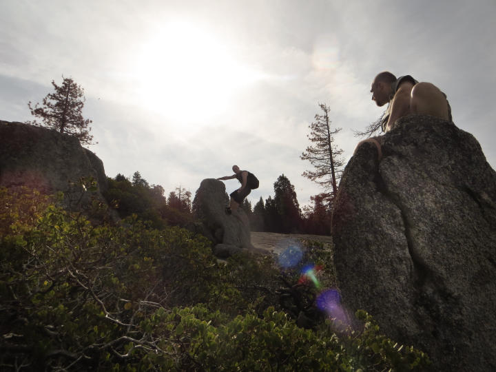 Brothers on rocks (by JTB)