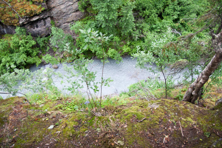 Eklutna River below