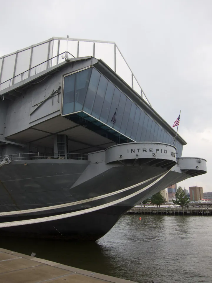 USS Intrepid, now a floating museum