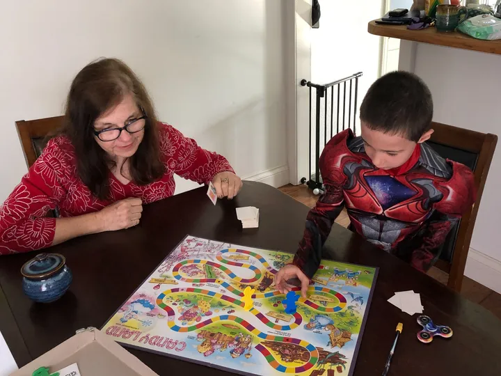 JH & Grandma Play a Rousing Game of Candyland