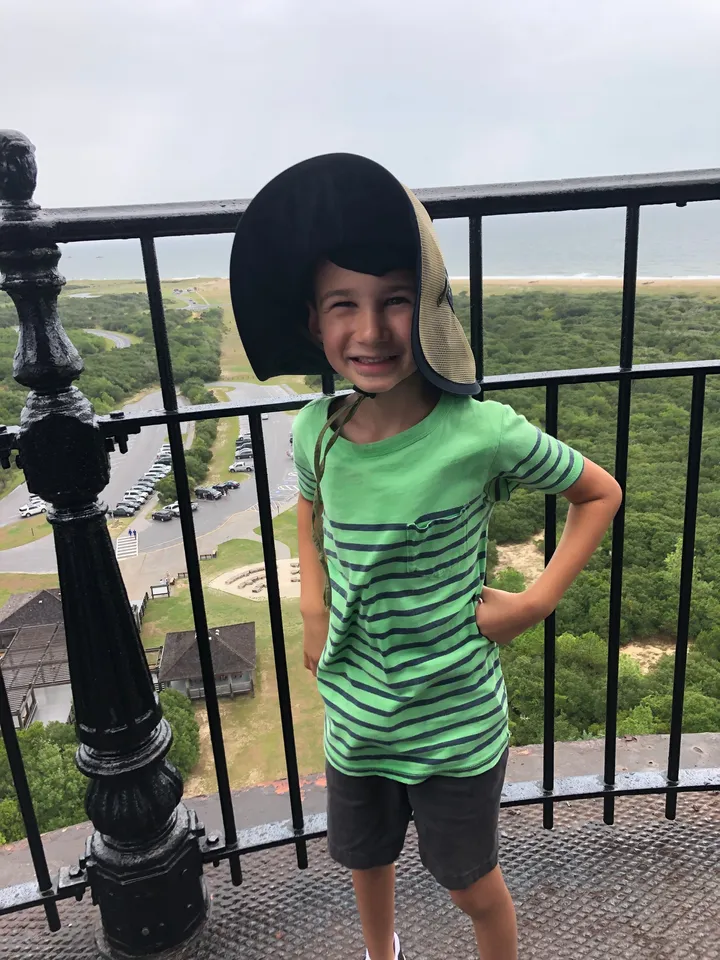 Atop the Cape Hatteras Lighthouse