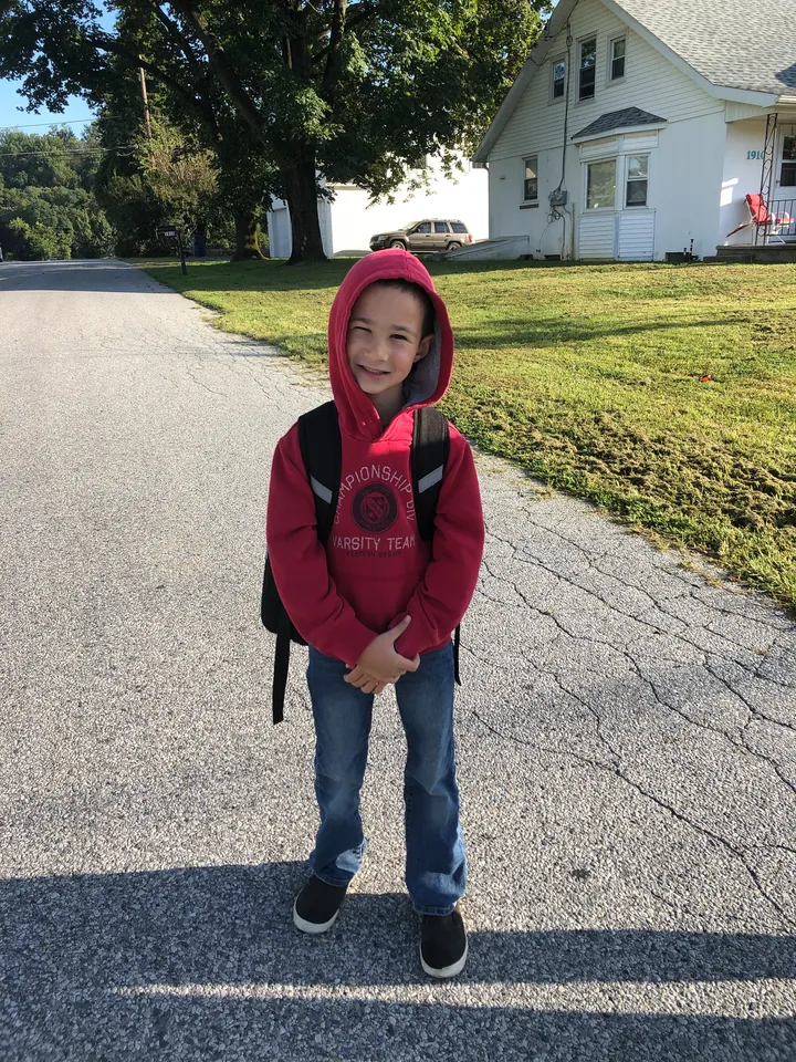 JH's first day of first grade