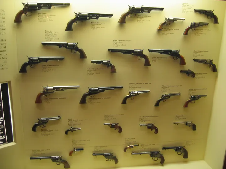 Assorted pistols