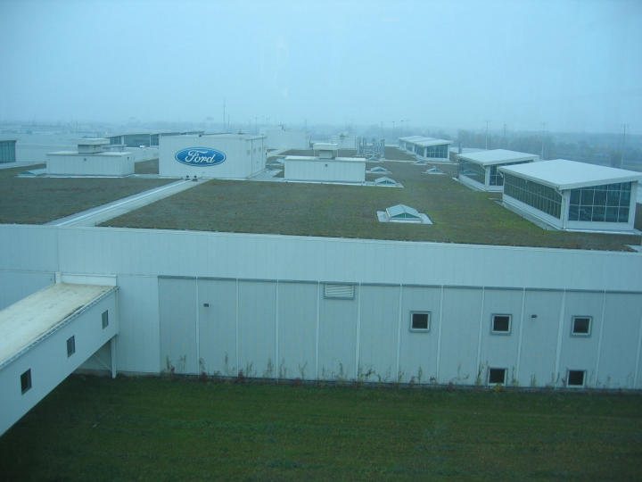 The roof of the Dearborn Truck Plant