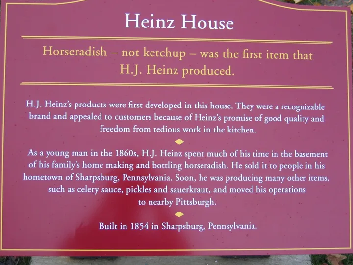 Placard: The Heinz house
