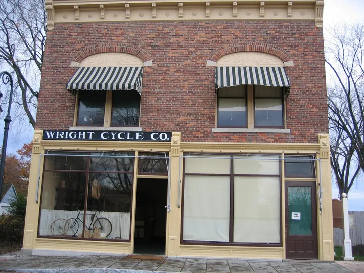 The Wright brothers' bicycle shop
