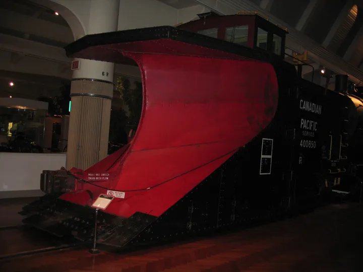 1923 Canadian Pacific snowplow, in service from 1923 to 1990 in New England