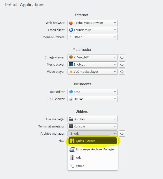 Screenshot of KDE settings screen with new 