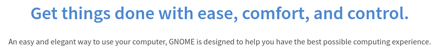Screenshot from Gnome website