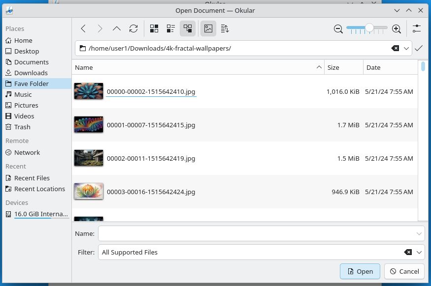 screenshot of kde plasma good file picker