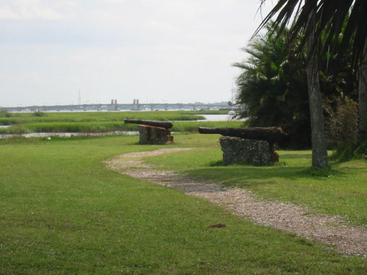 Cannon guarding the waterfront