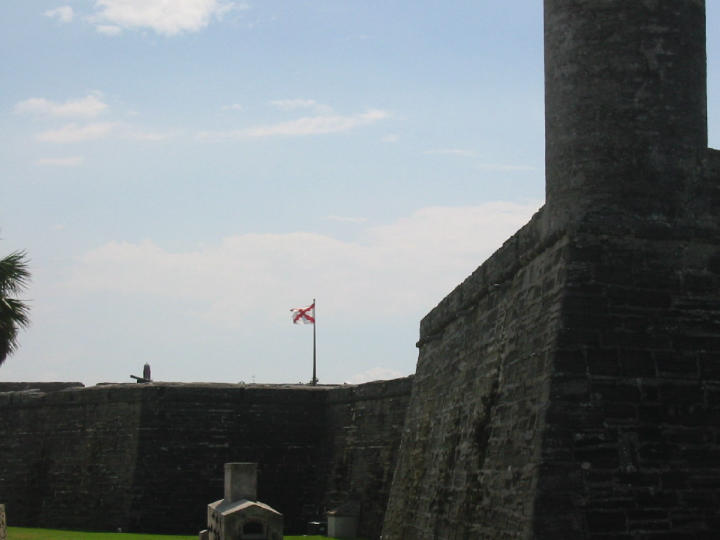 Outside the fort