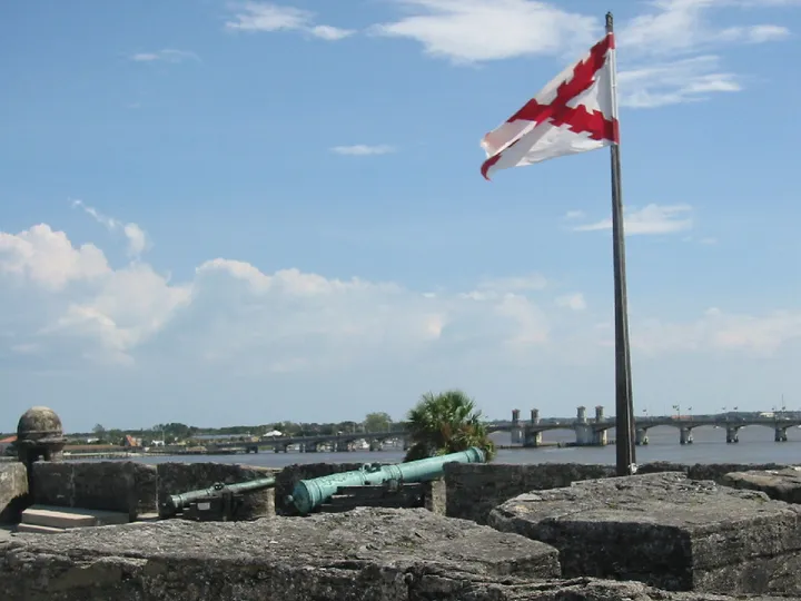 The fort's flag
