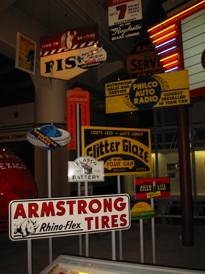 Automobile accessory signs