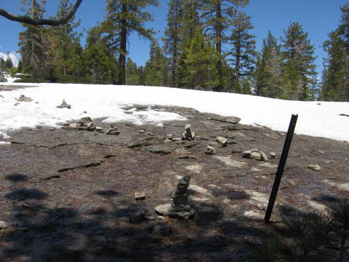 Stone piles left to lead the way