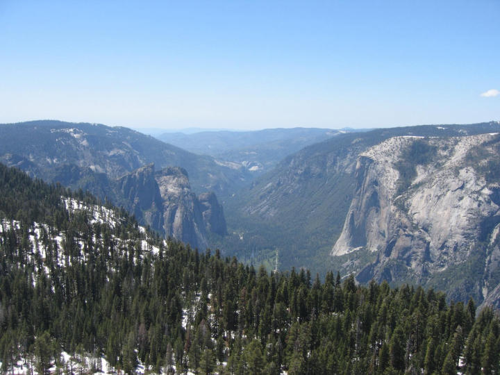 The Three Brothers (left) and El Capitan (right)