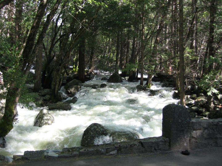 The creek flowing from Bridal Veil