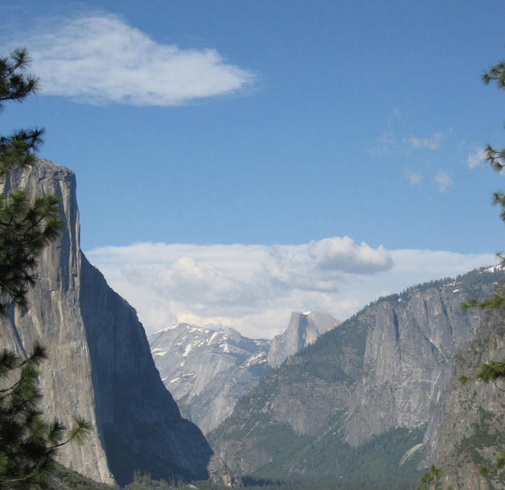 El Capitan and Half Dome (far)