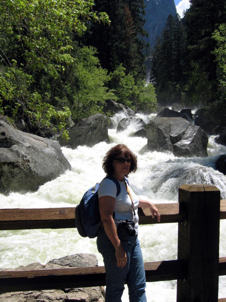 BW at the Vernal Falls bridge