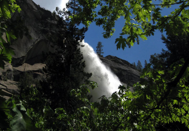 First view of Nevada Falls