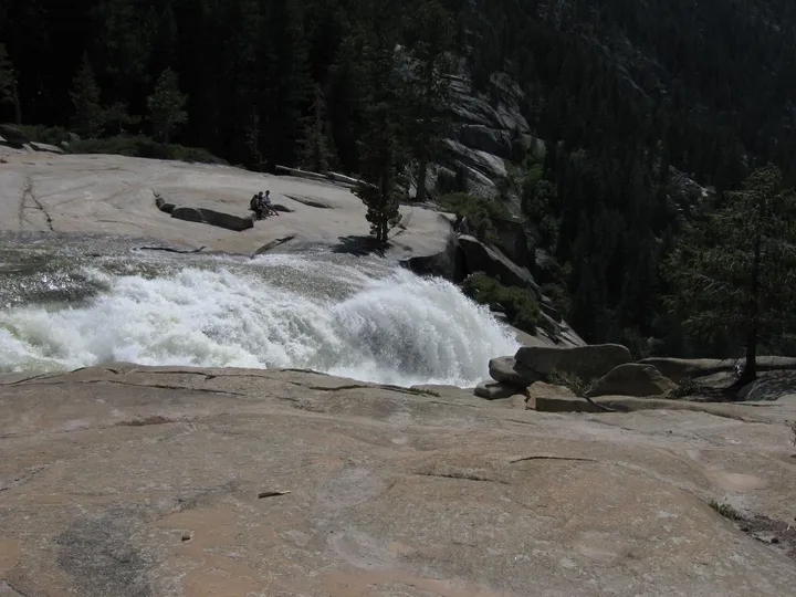 The headwaters of Nevada Falls