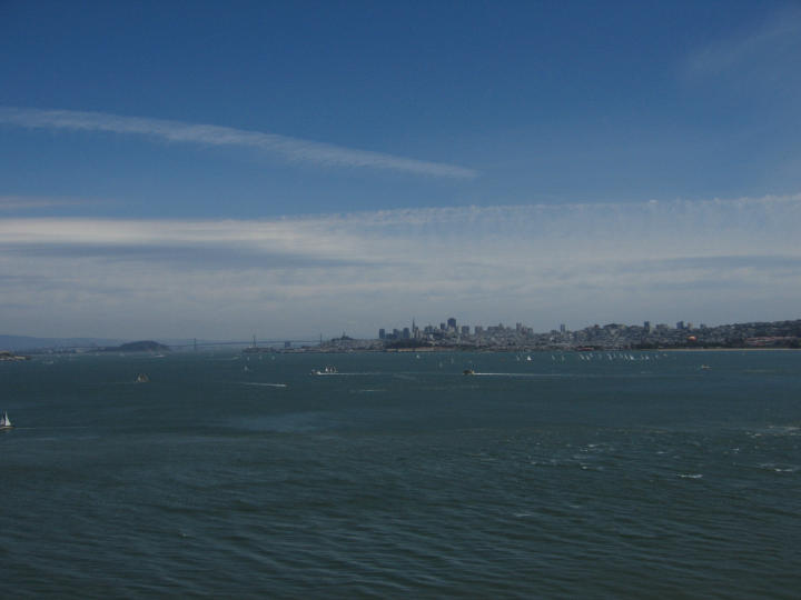 San Francisco from the Golden Gate Bridge