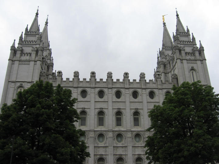 Our first view of the temple