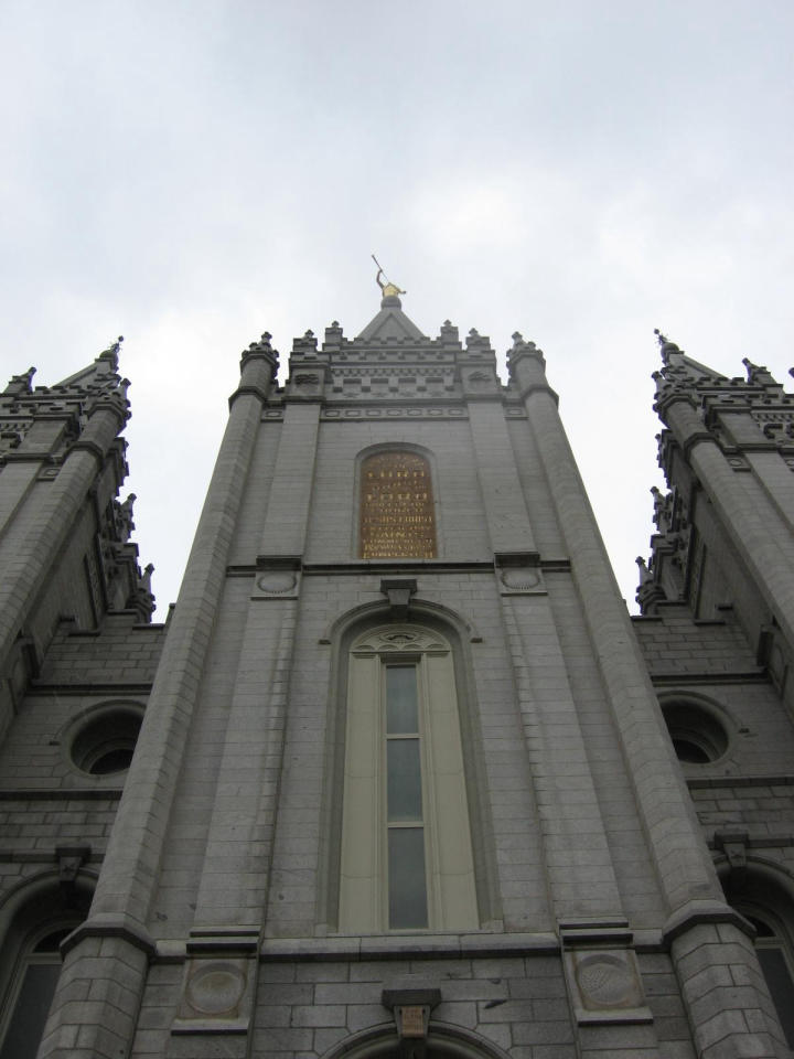 The front of the temple