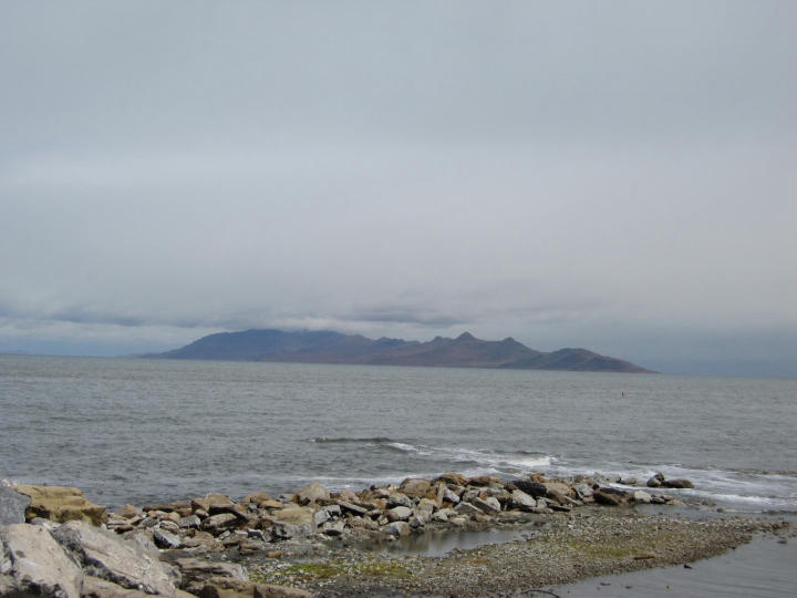 The shore of the Great Salt Lake