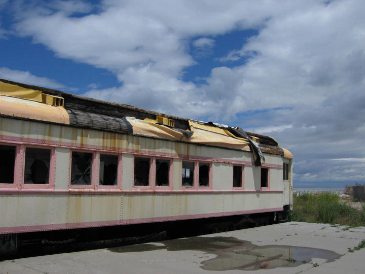 Another one of the abandoned railcars