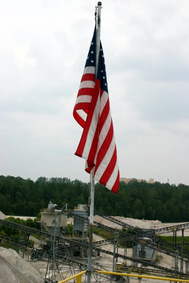 Old glory in the quarry