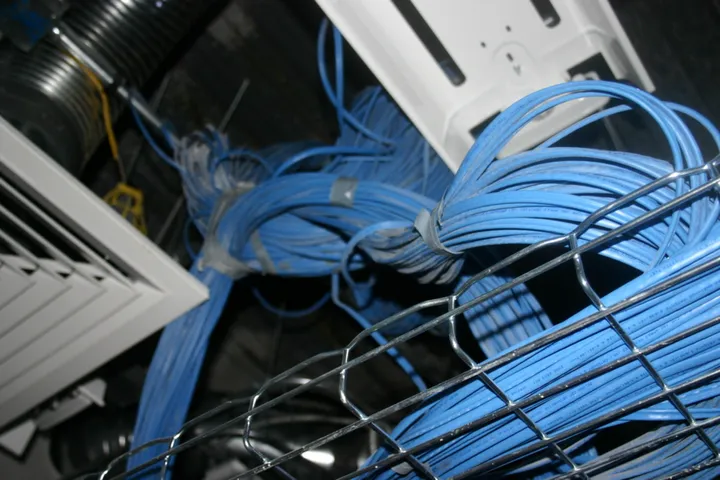 Neatly done wiring - most people would be ashamed