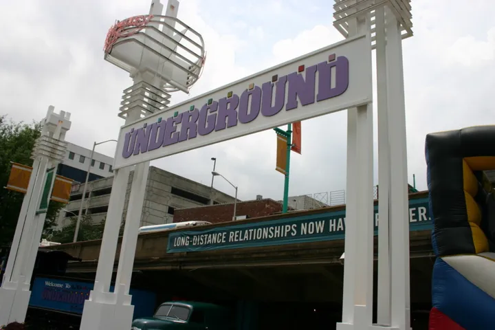 The entrance to the Underground