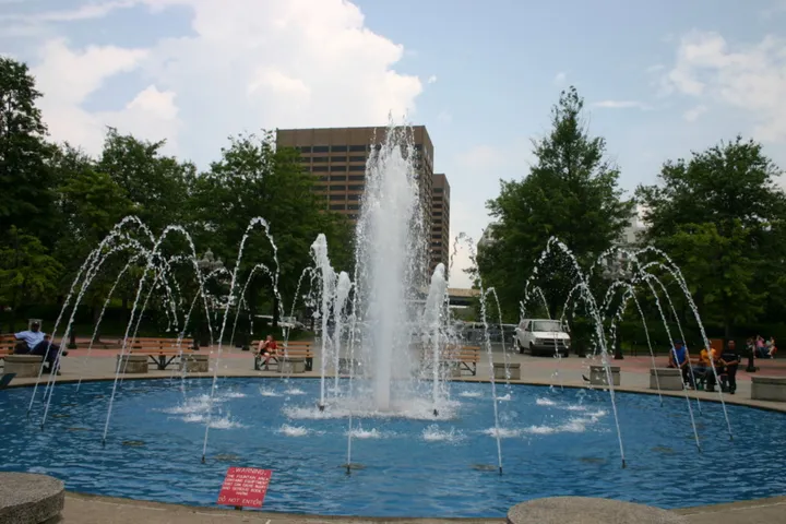 Nearby fountain