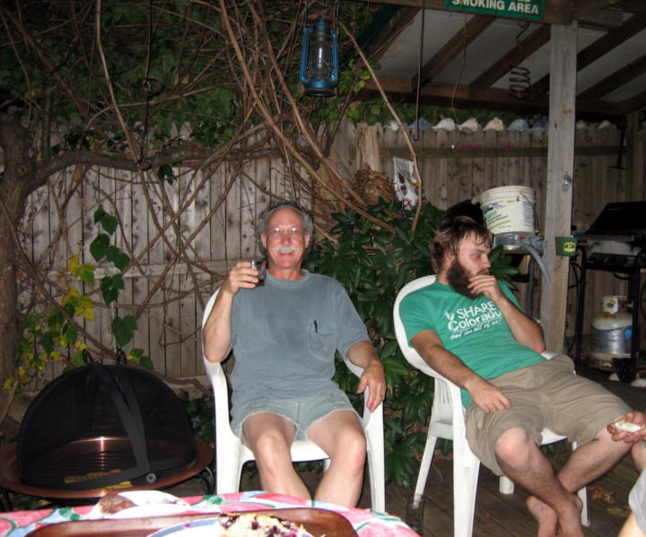 A happy man with happy drink