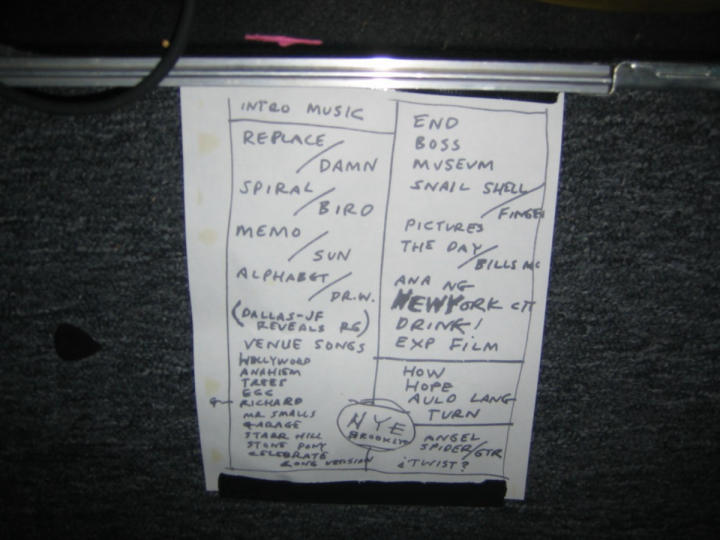 The Set List