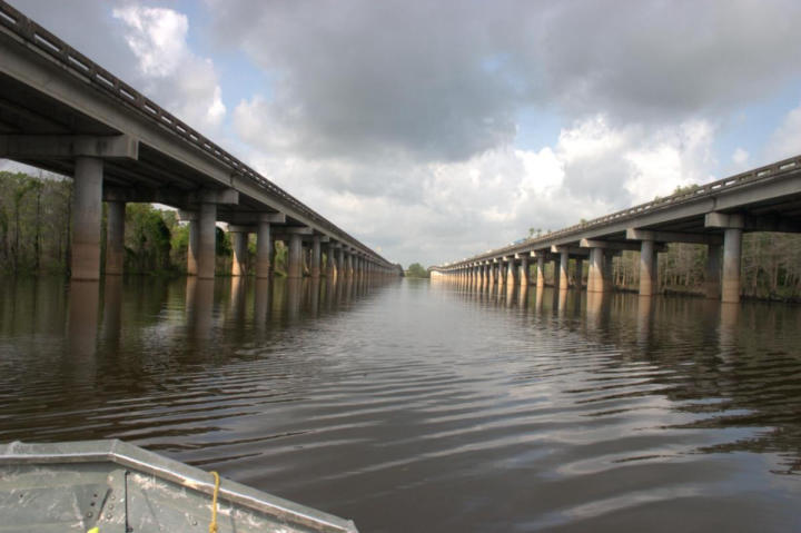 In between the East and West bridges