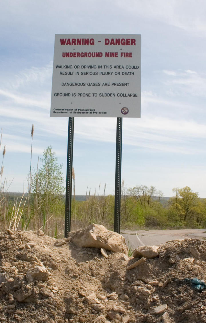 Warning - Underground Mine Fire